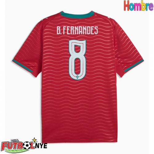 Camiseta Portugal Bruno Fernandes #8 Primera Equipación Mundial 2026 manga corta